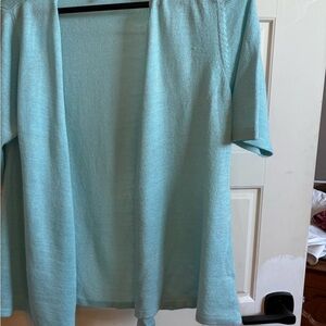 Charter club light Blue Open Front Cardigan